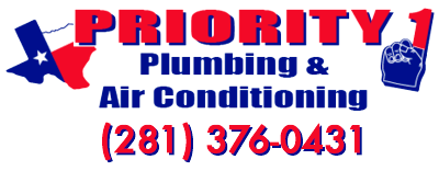 Priority 1 Plumbing Air Conditioning Logo Outline
